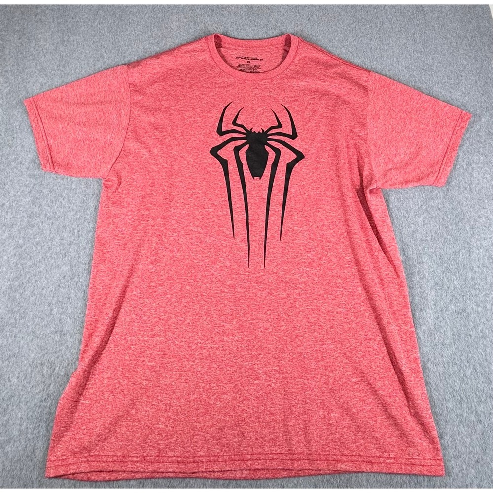 Amazing Spider-Man‎ 2 Graphic T-Shirt Men's XL Red Heathered Black Spider